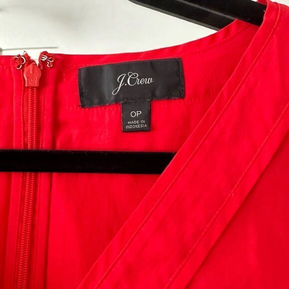 J. Crew Short Sleeve Cotton Poplin Midi Dres Size 0P - Picture 6 of 9